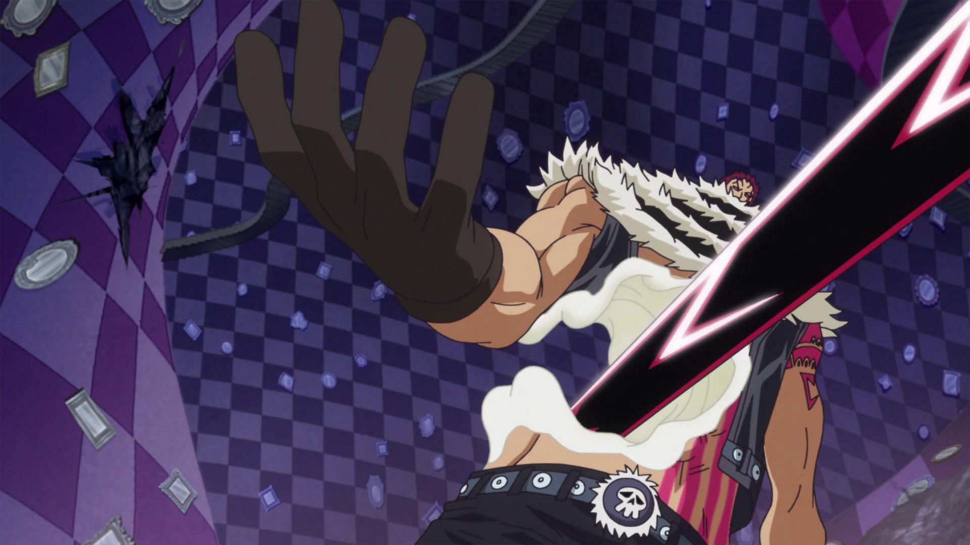 Katakuri using Future Sight in the One Piece anime (Image via Toei Animation)