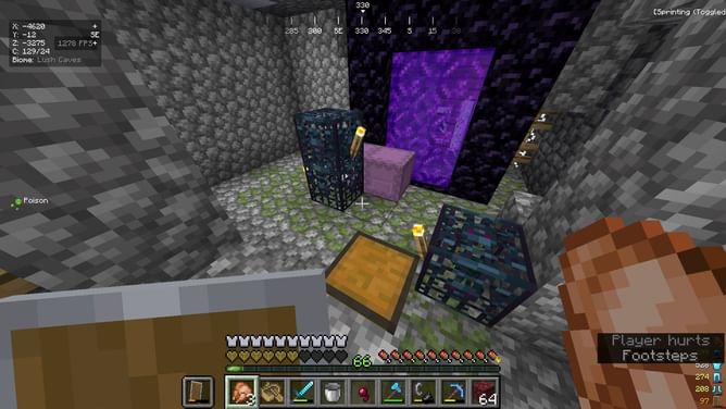 Minecraft player discovers incredibly rare triple spawner dungeon