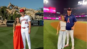Logan O’Hoppe cheers on Angels teammate Ben Joyce after proposal to Anna Leanos