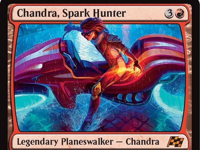 MTG Aetherdrift reveals Chandra Spark Hunter to end your games in a fun new way