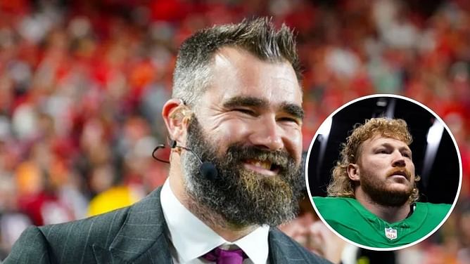 Eagles icon Jason Kelce makes feelings known on Cam Jurgens being tapped as "Kelce replacement"
