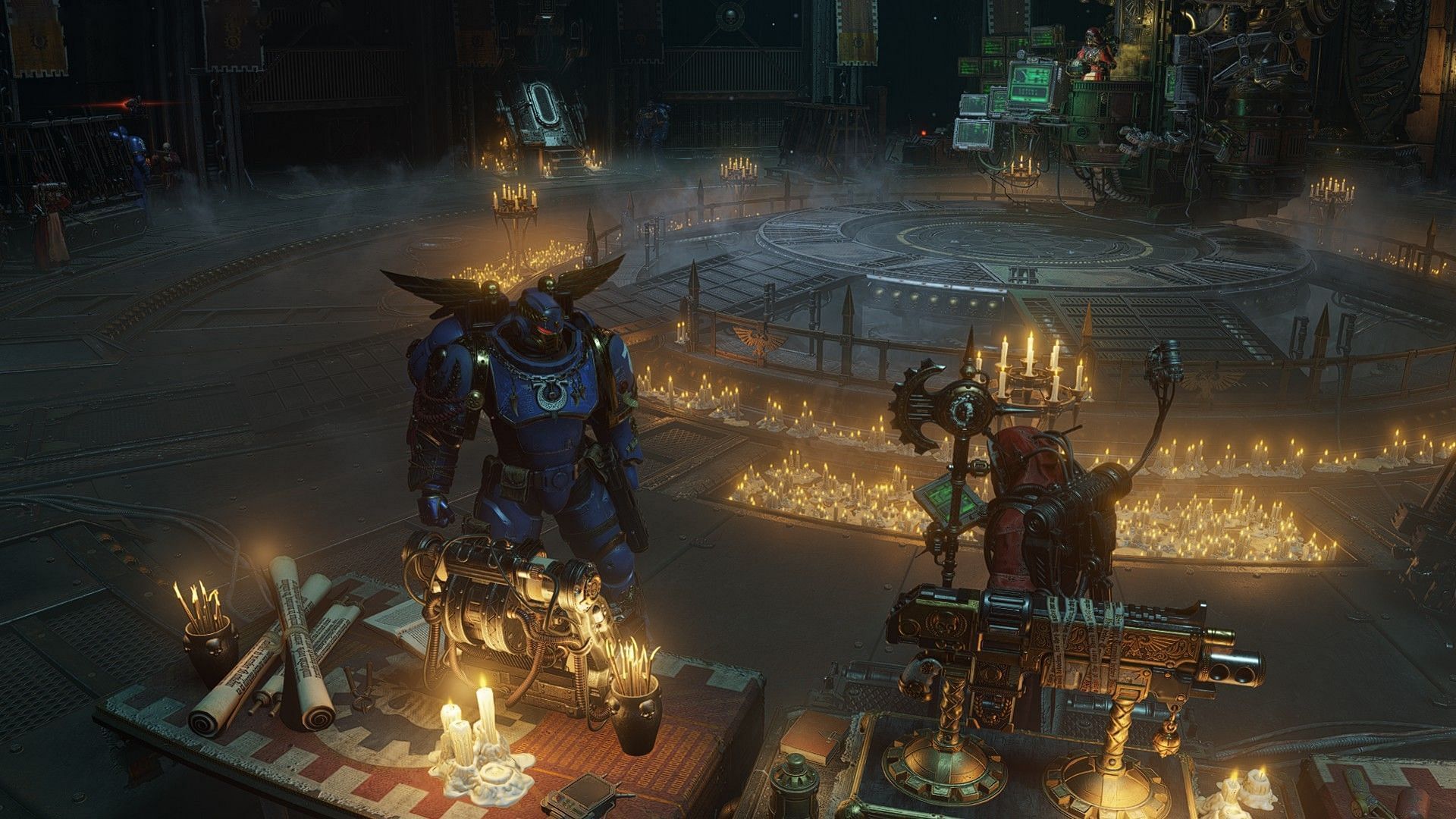 The datavault gets added to the battle barge in the upcoming Warhammer 40k Space Marine 2 Update v6.0 (Image via Focus Entertainment)