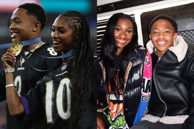 Olympic Champion Quincy Wilson receives a heartwarming wish from Masai Russell and girlfriend Solai Russell