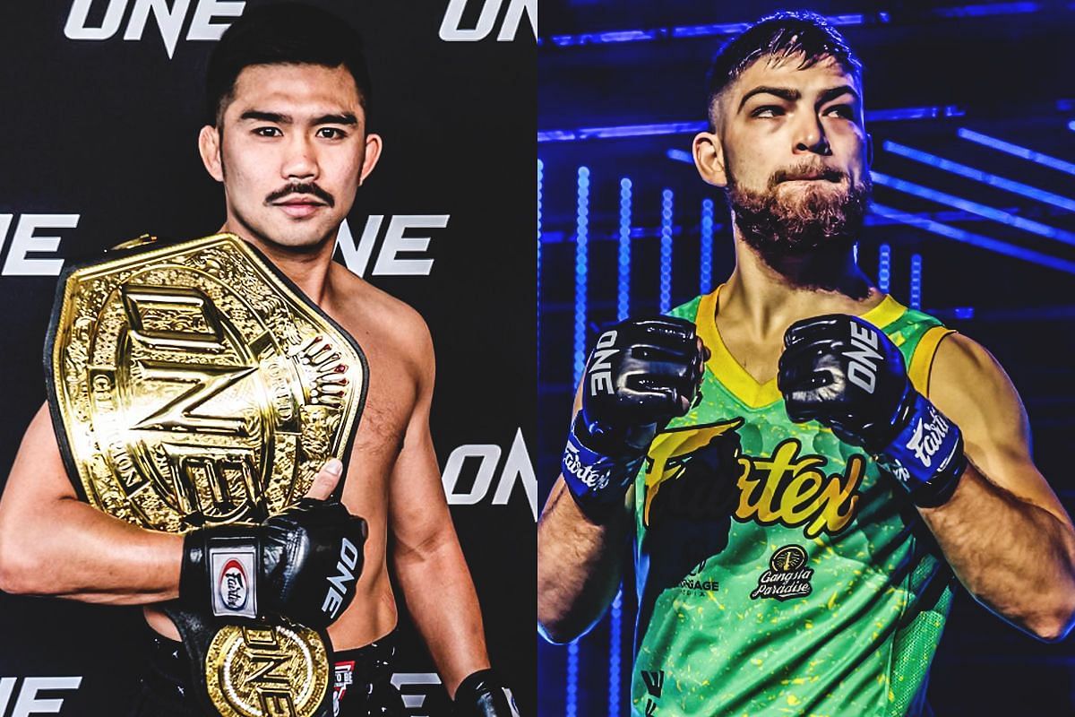 Prajanchai (left) and Ellis Badr Barboza (right) | Image credit: ONE Championship