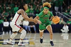 Hannah Hidalgo reacts as Notre Dame star completes 50-game streak in impressive feat