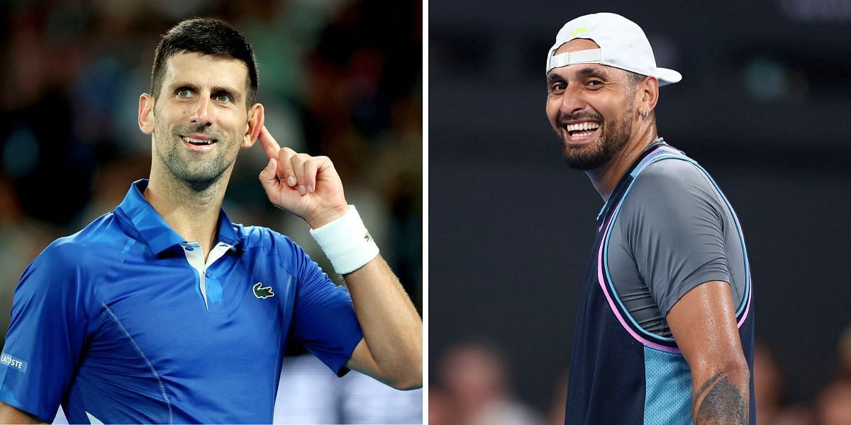 Novak Djokovic (L) &amp; Nick Kyrgios (R) [Image Source: Getty Images]