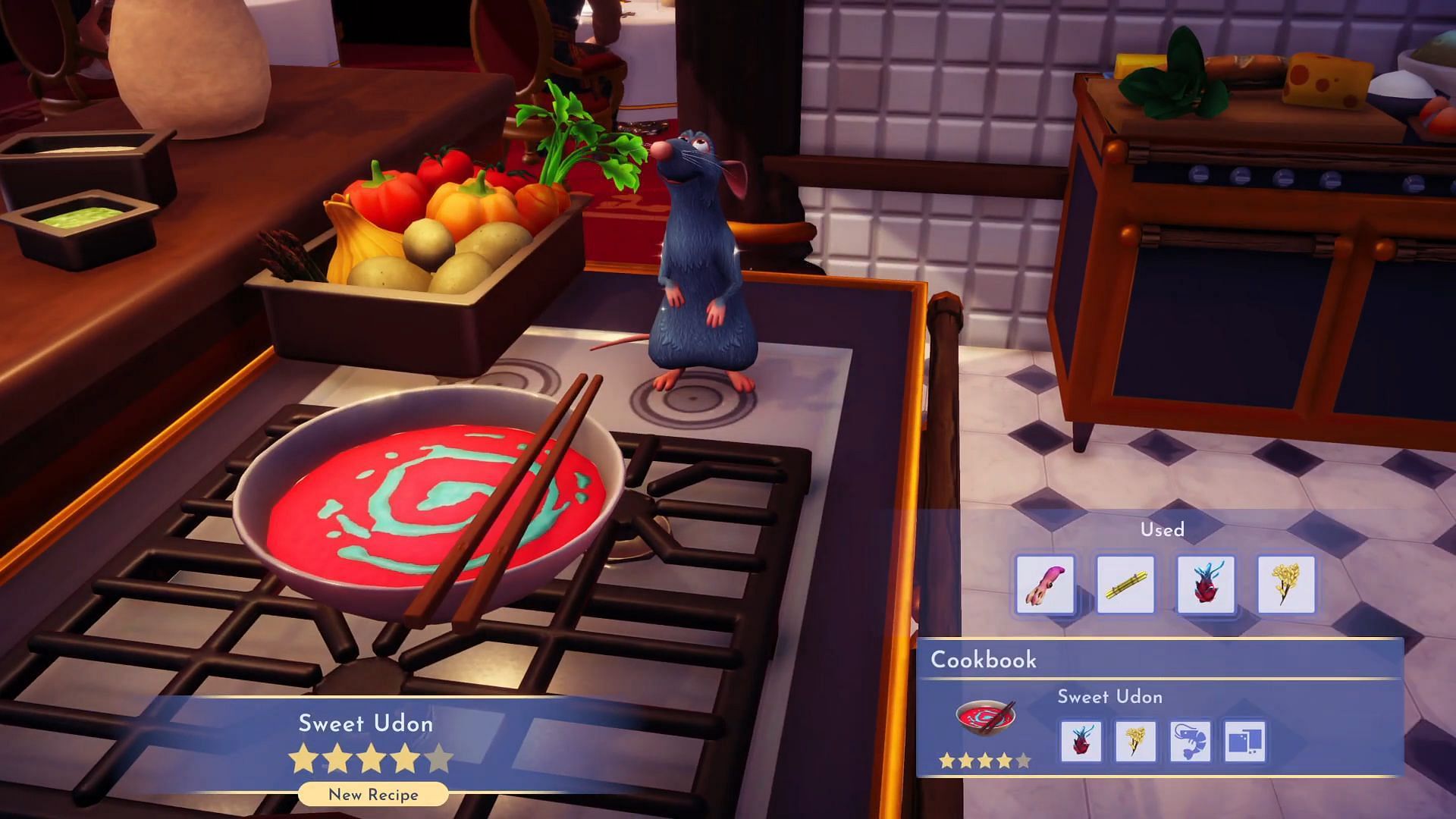 You will need four ingredients for this meal (Image via Gameloft || YouTube/@Greymane Gaming)