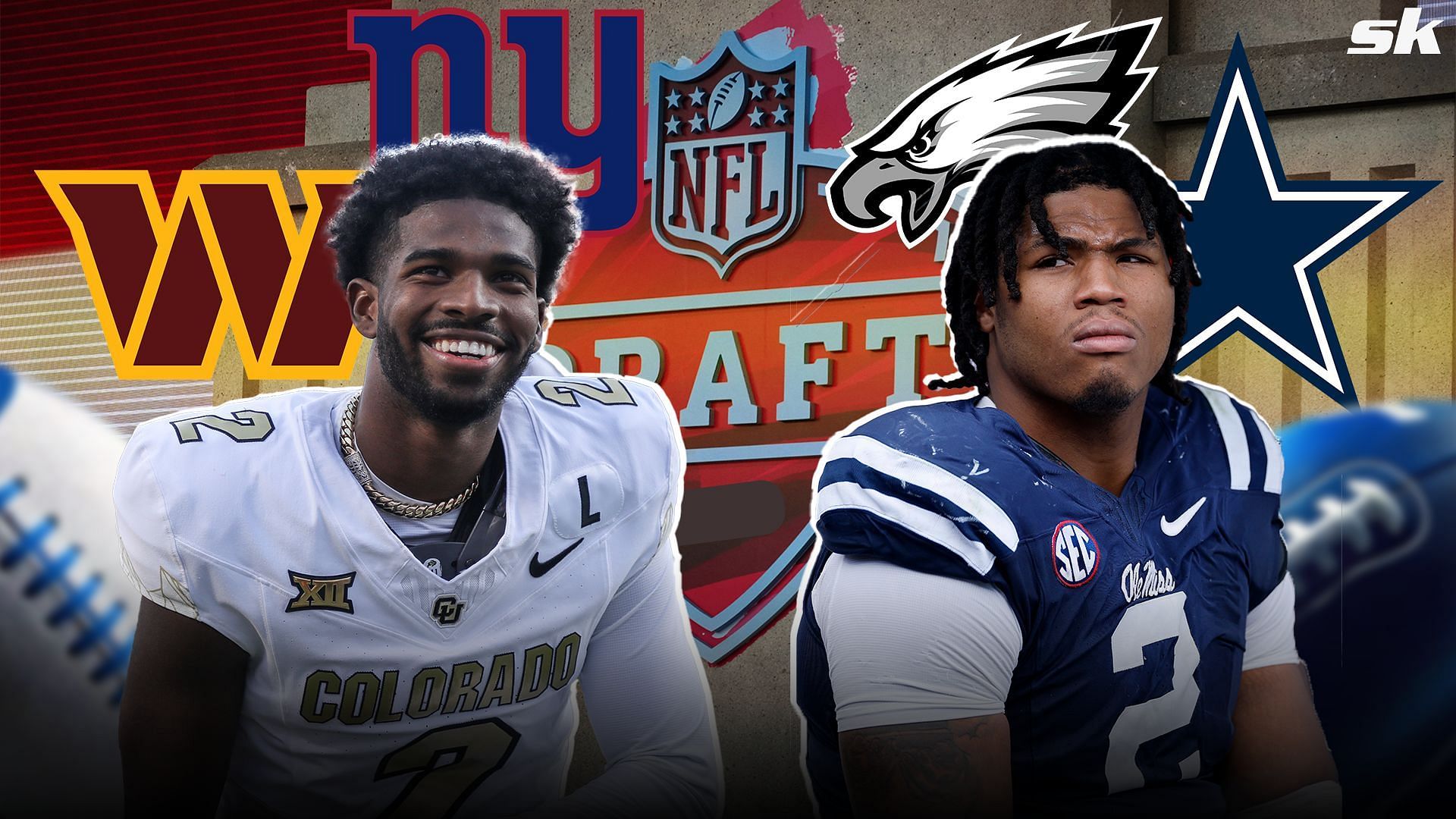 Tony Pauline&rsquo;s NFC East Mock Draft: Shedeur Sanders replaces Daniel Jones in New York, Cowboys pick rising Mississippi DT