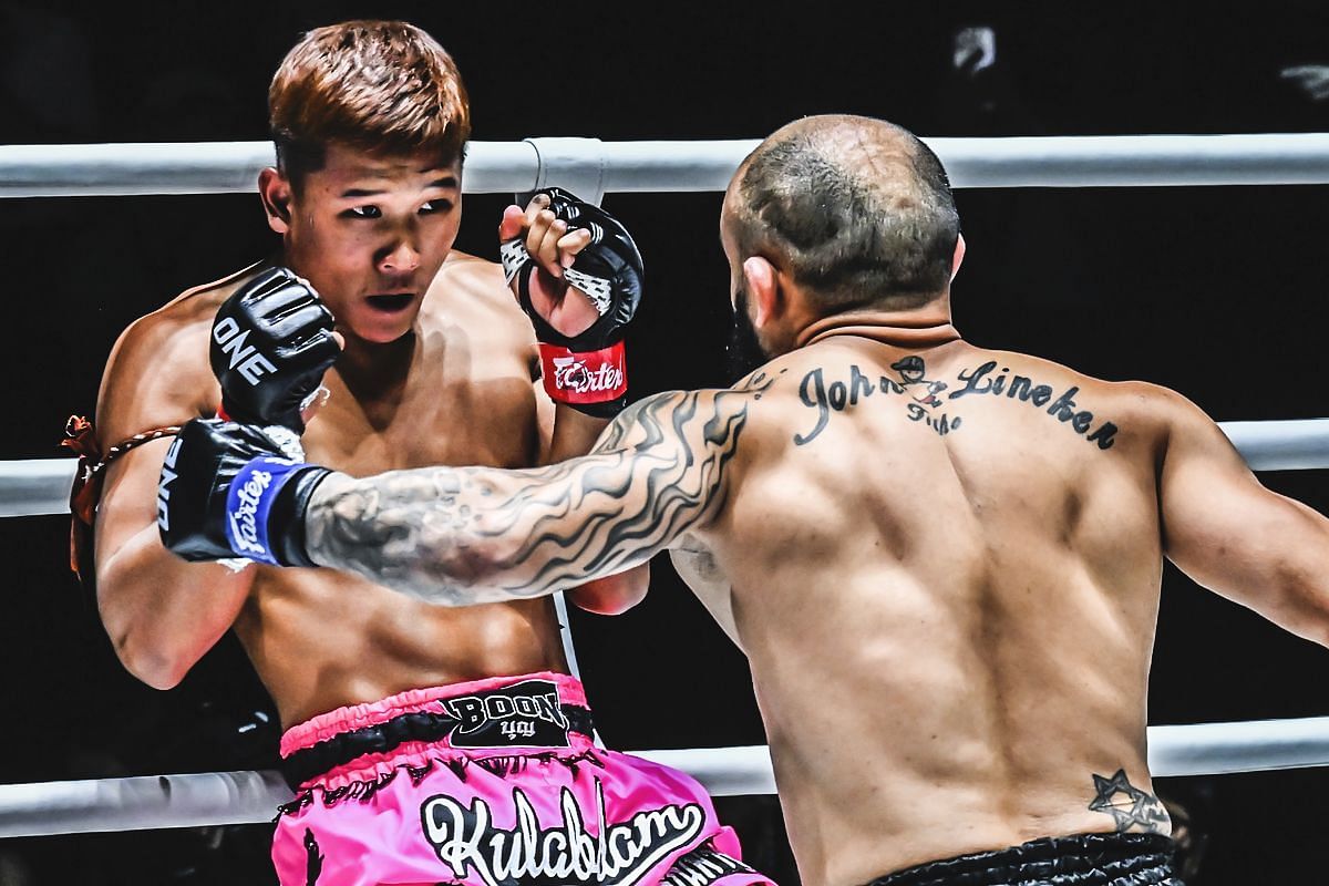 WATCH: Thai sniper Kulabdam rises back from adversity in thrilling comeback against KO machine John Lineker -- Photo by ONE Championship