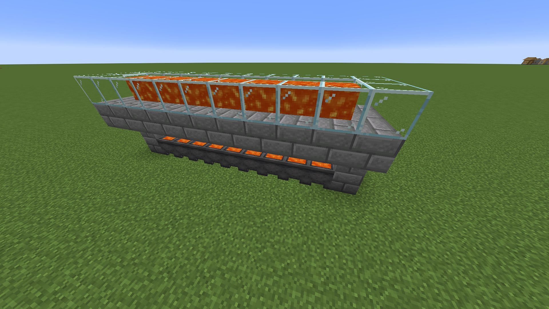 Adding lava (Image via Mojang Studios)