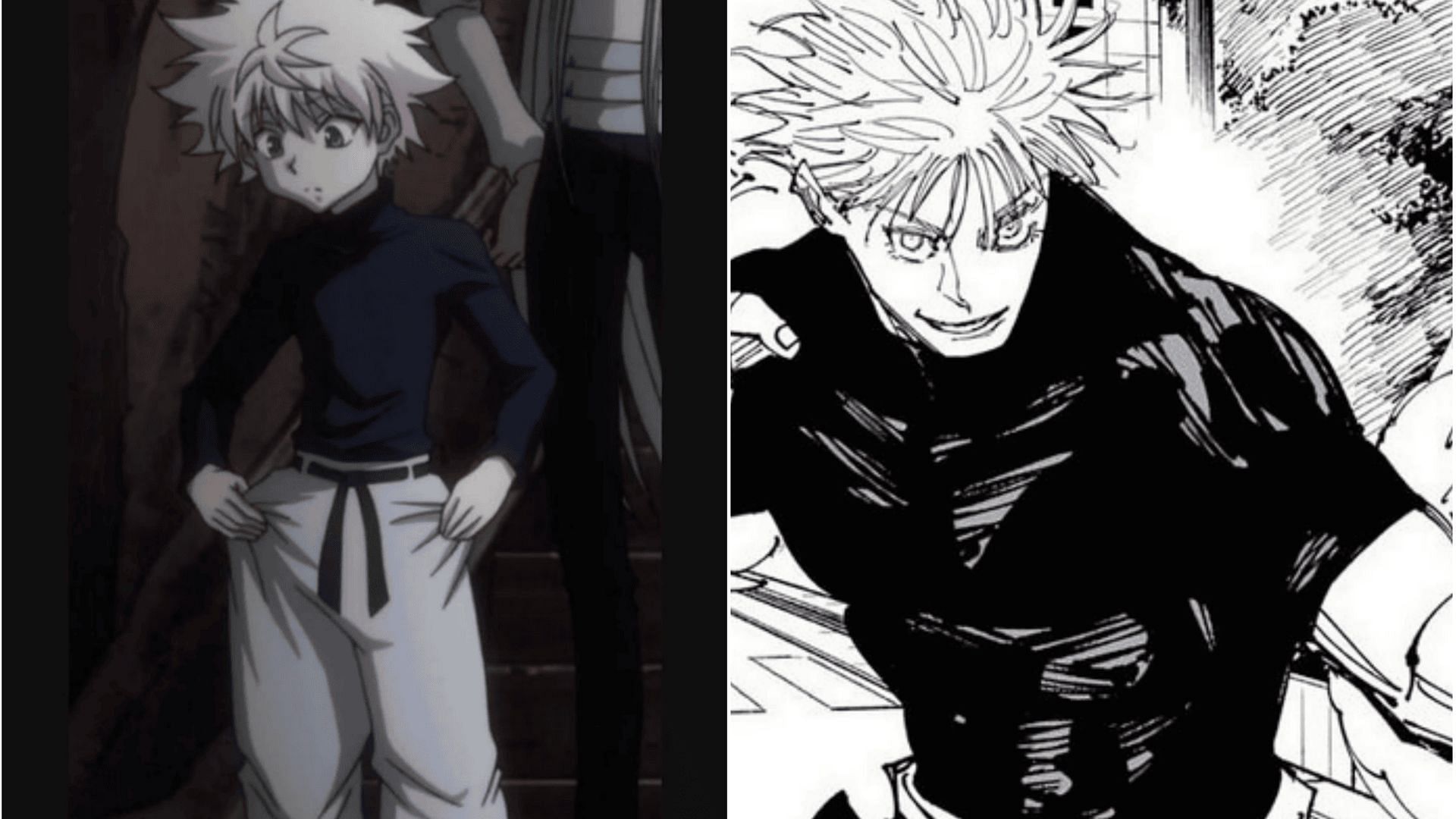 Killua and Gojo match outfits (Image via Sportskeeda)