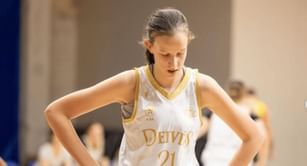 “Coach Dawn Staley gotta pick her up”: Hoops fans react as 6’7 8th grader Gabija Krasauskaite impresses in varsity game