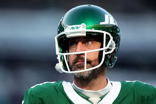 Aaron Rodgers during Miami Dolphins v New York Jets - Source: Getty