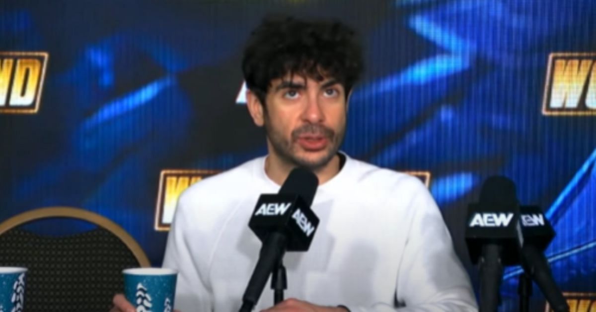 Tony Khan at AEW Worlds End 2024 post show media scrum [Source: AEW on YouTube]