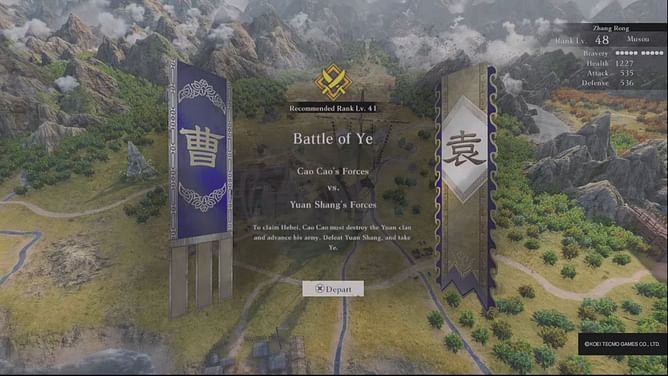 Dynasty Warriors Origins: Battle of Ye guide (Chapter 5, Wei)