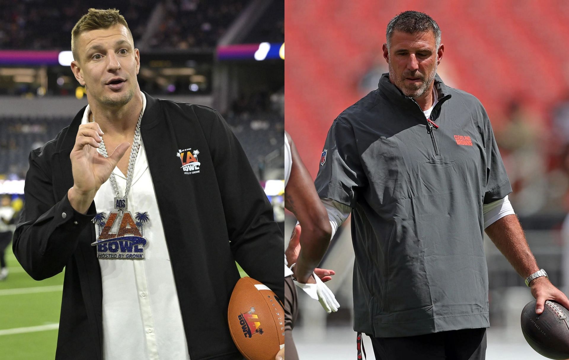 Rob Gronkowski proposes first move for Mike Vrabel, wants Patriots HC to hire former Super Bowl winner (Image credit: Imagn)