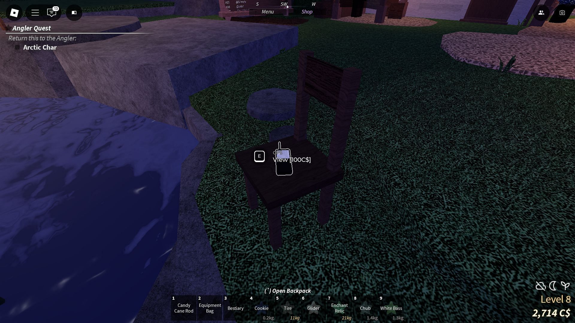 Use the GPS device to track Treasure Map&#039;s coordinates (Image via Roblox)