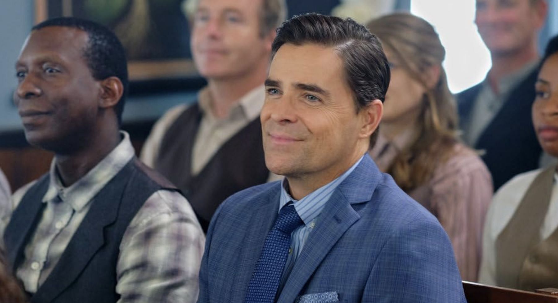 Kavan Smith plays Leland &quot;Lee&quot; Coulter in When Calls the Heart season 12 (Image via YouTube/Hallmark Channel)