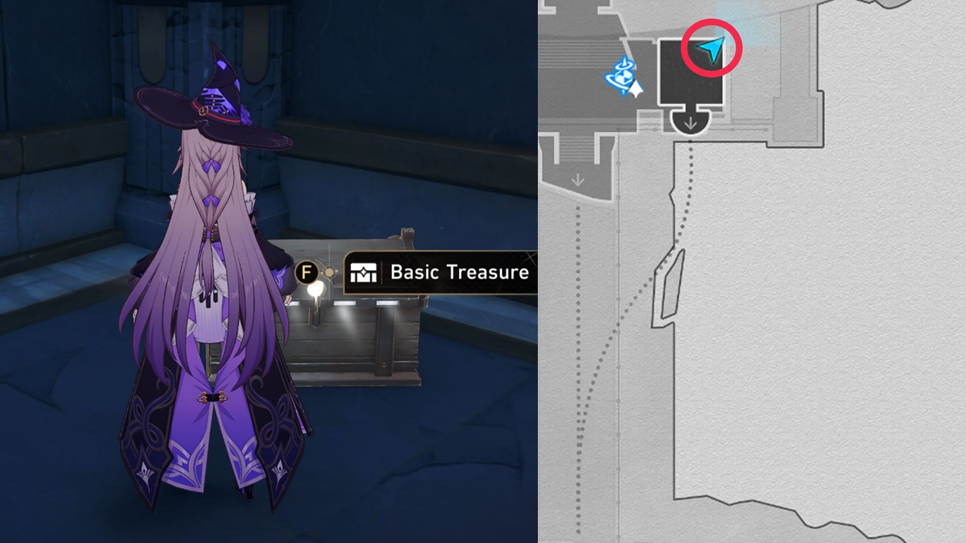 Location of Basic Treasure Chest #9 (Image via HoYoverse)