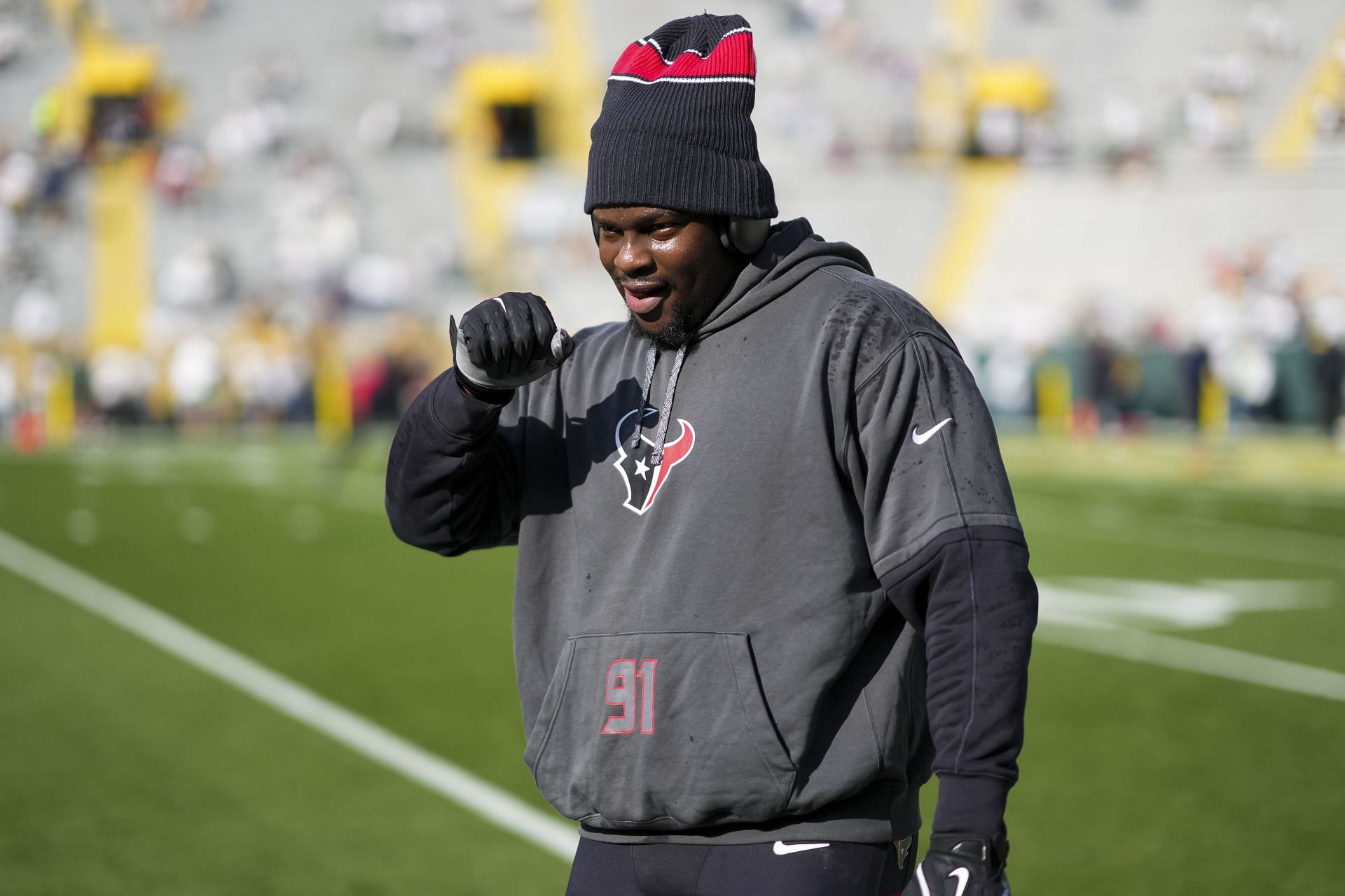 Defensive tackle Folorunso Fatukasi of the Houston - Source: Getty