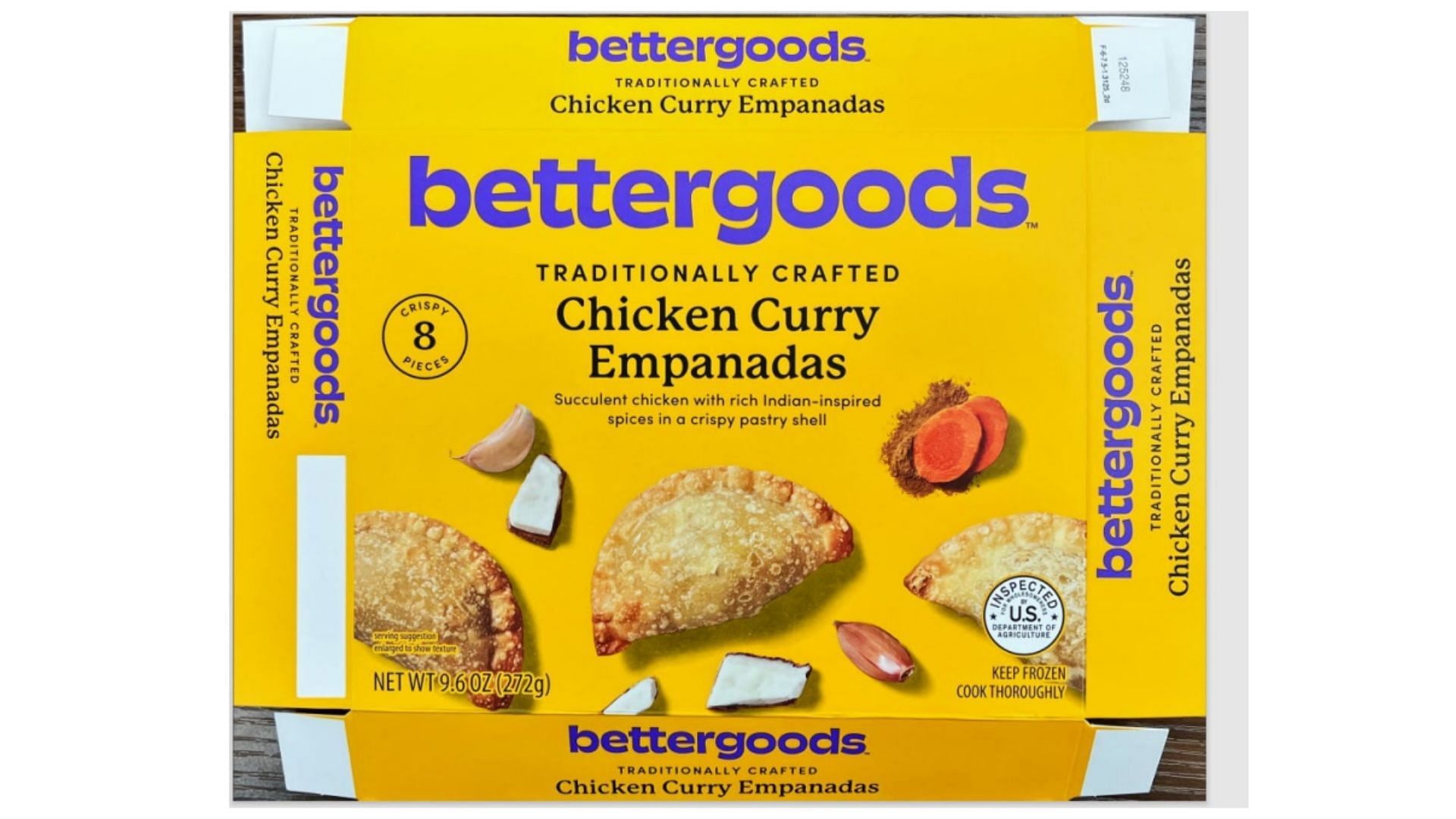 Product label of the chicken empanada (Image via FSIS USDA)