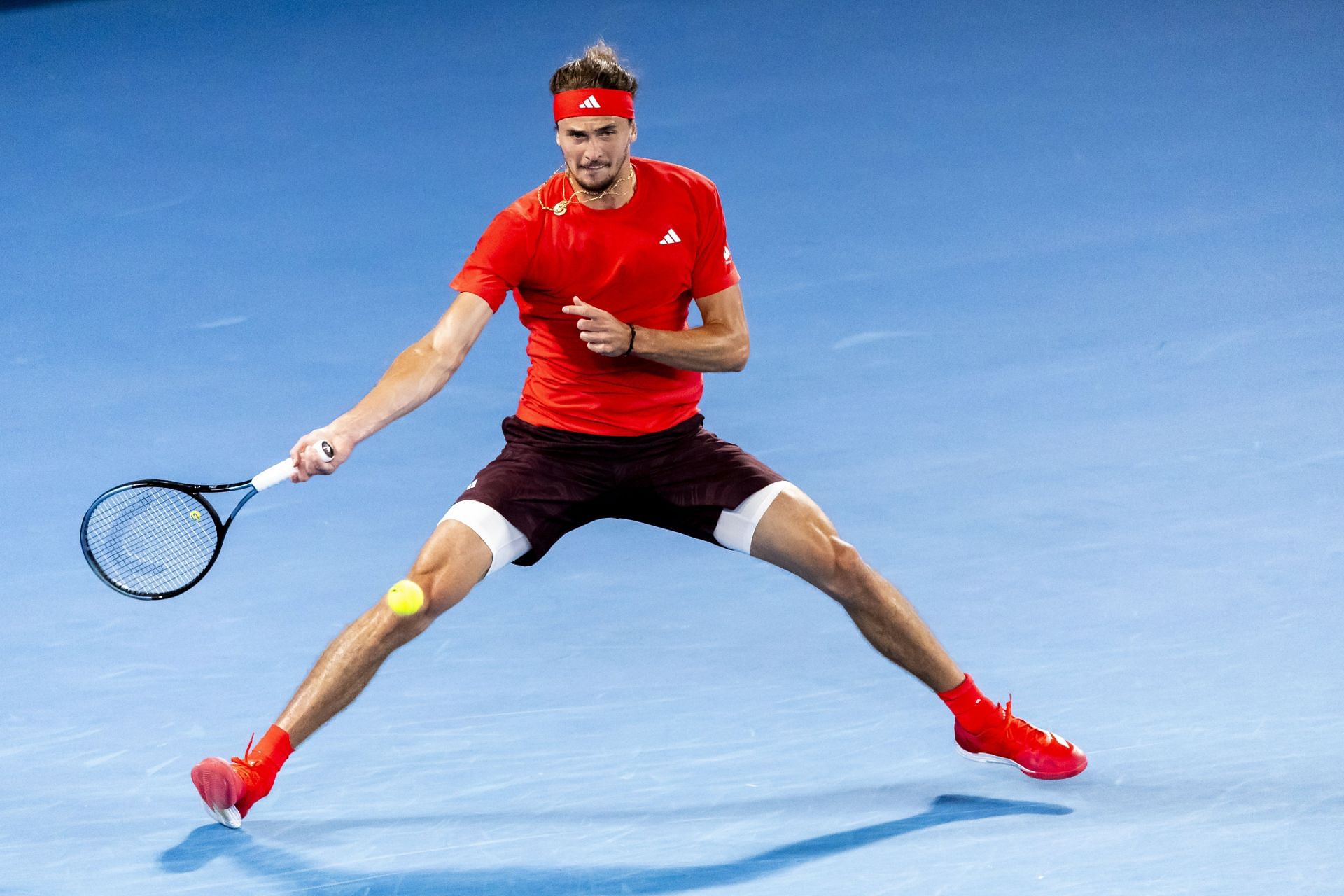 Alexander Zverev in action at the Australian Open (Image Source: Getty)