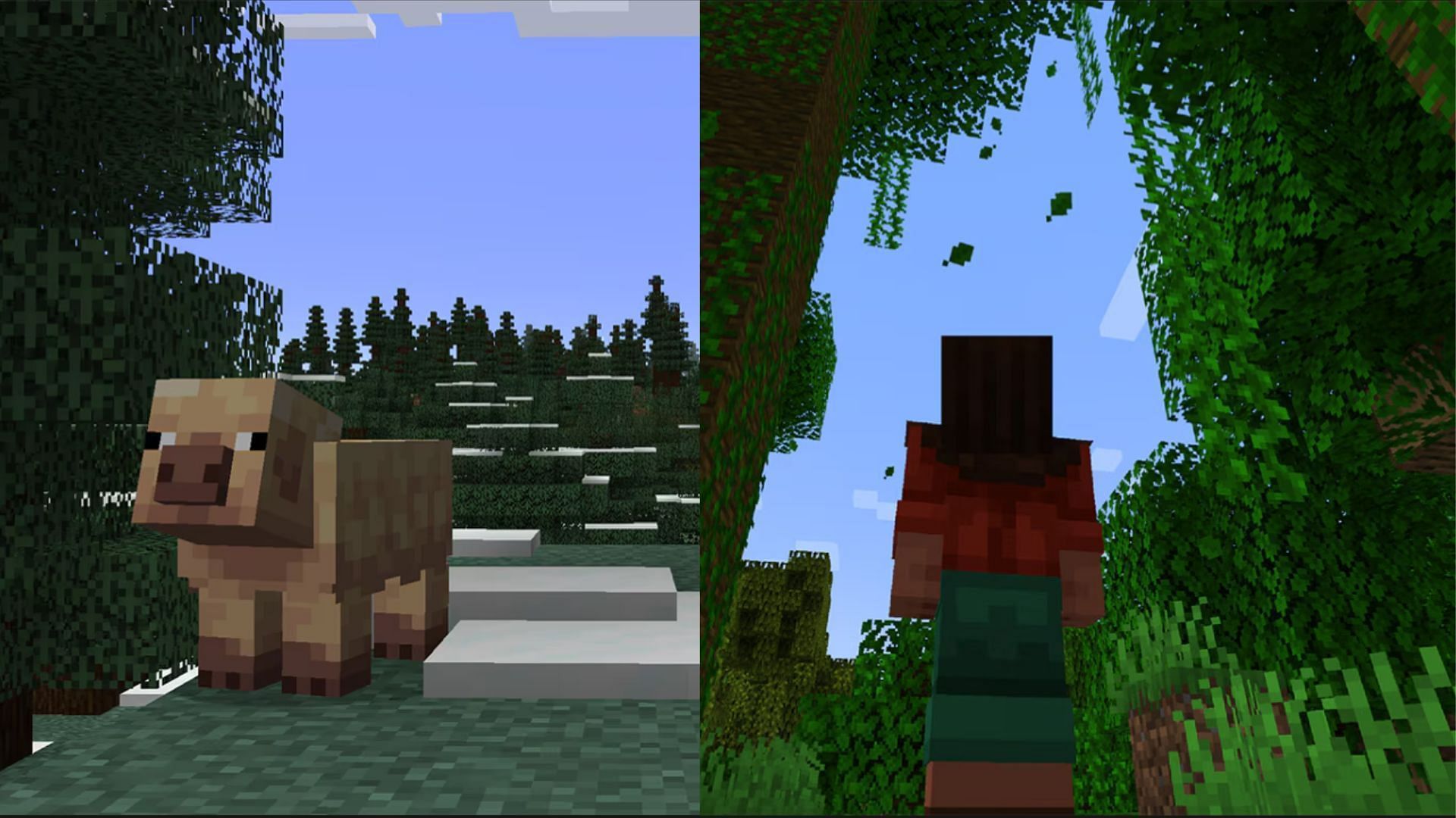 The ambient features and a bit more life should help improve one&#039;s experience in Minecraft (Image via Mojang Studios)