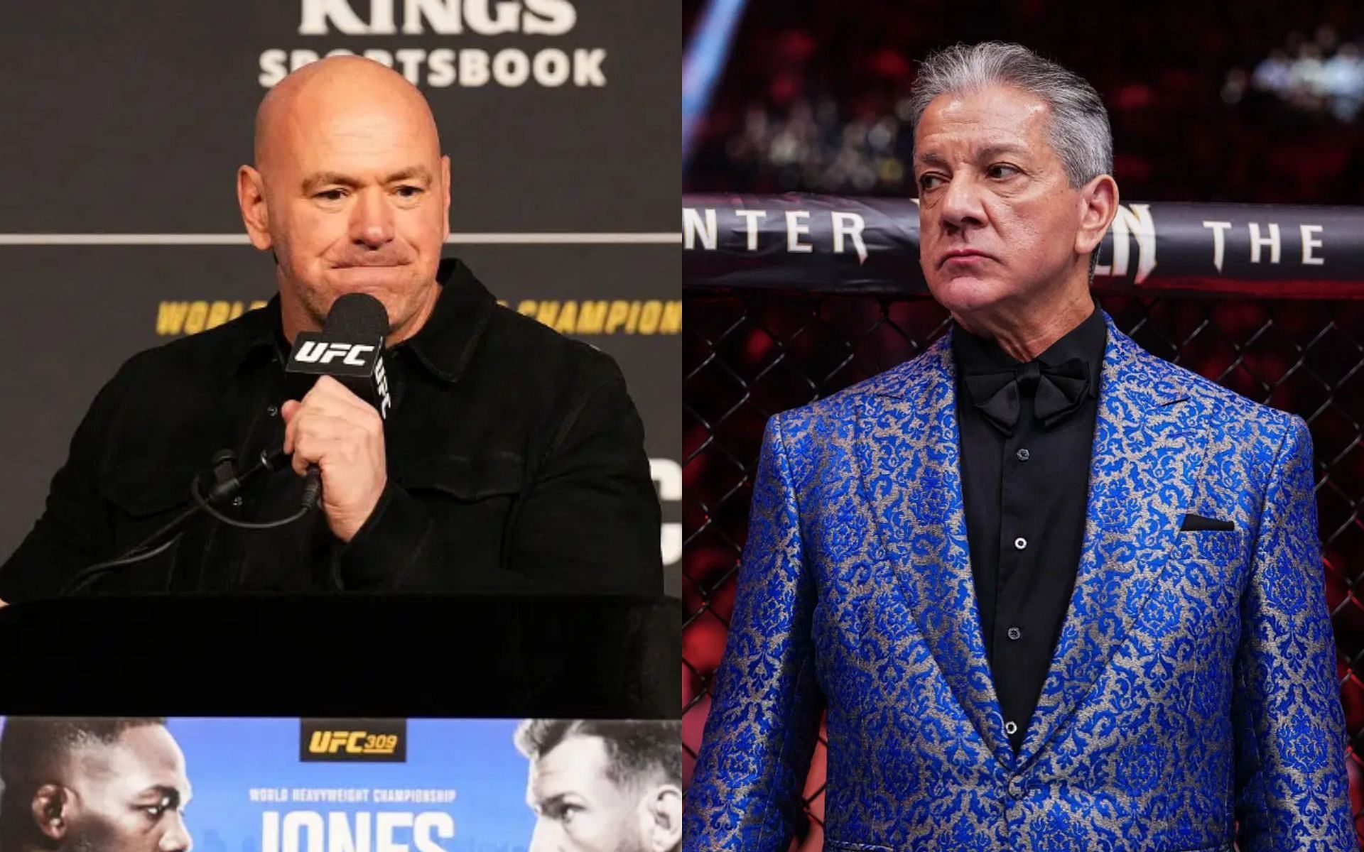 Dana White and Bruce Buffer