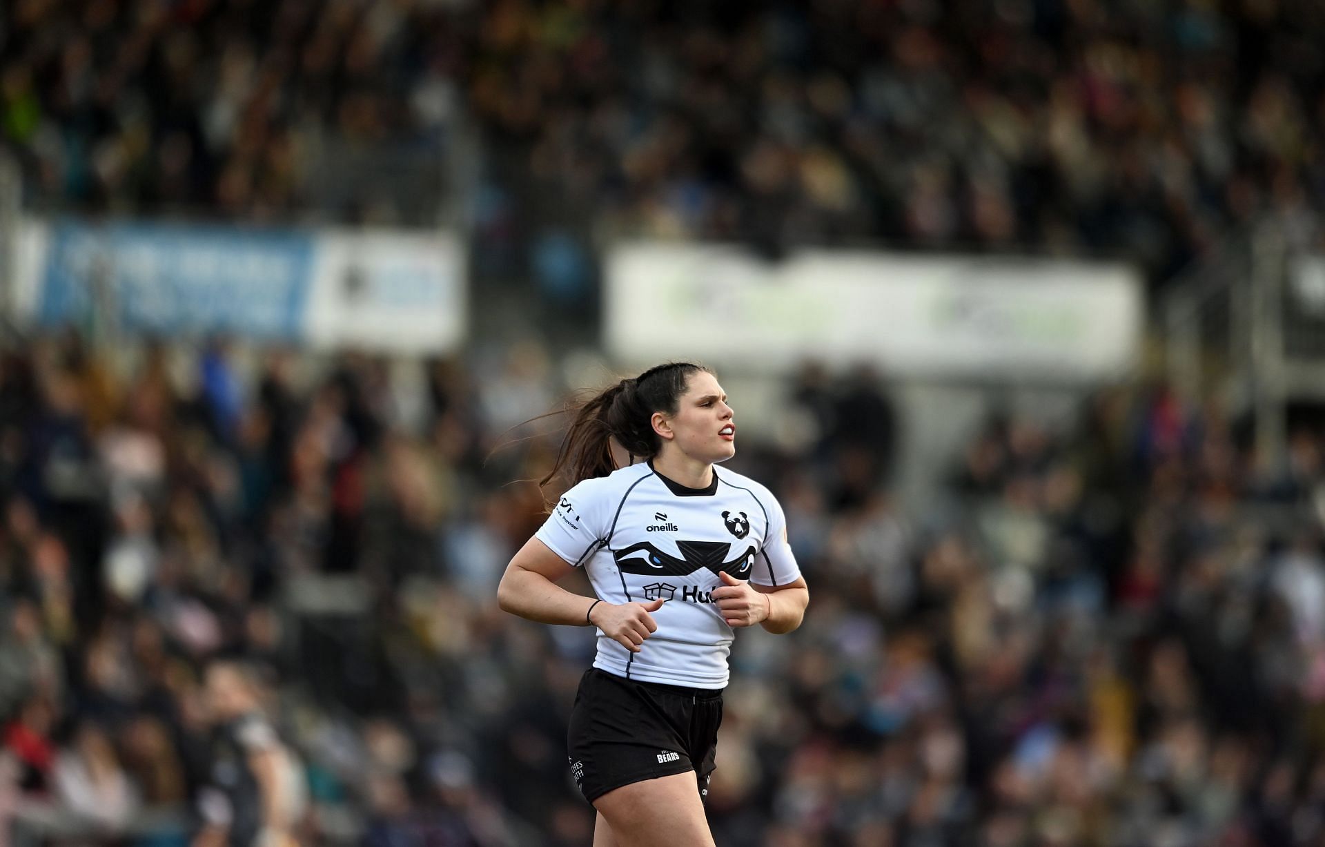 Maher during her match against Exeter Chiefs in the Allinz Premiership Women&#039;s rugby (Image via: Getty Images)