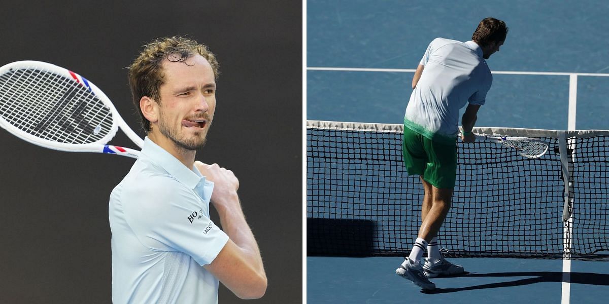 Daniil Medvedev Australian Open net