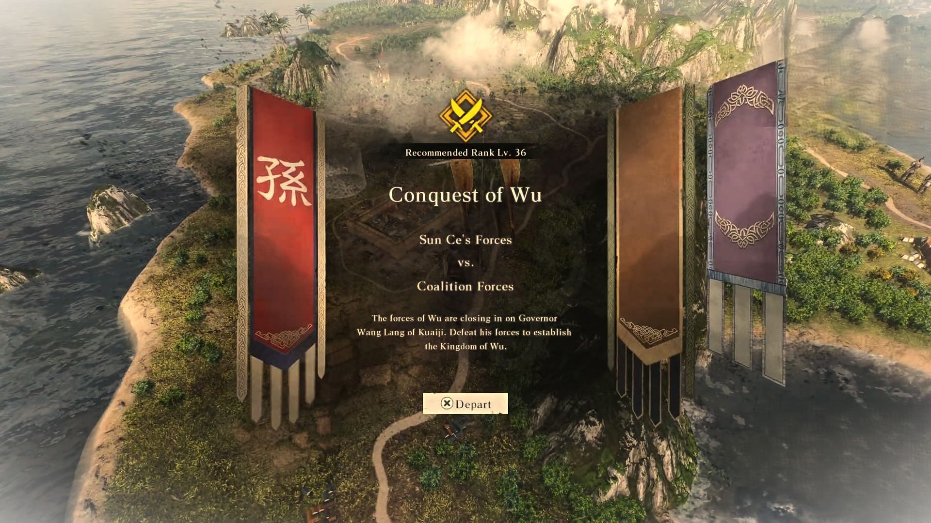 A still from Conquest of Wu - Chapter 4 (Image via Koei Tecmo)