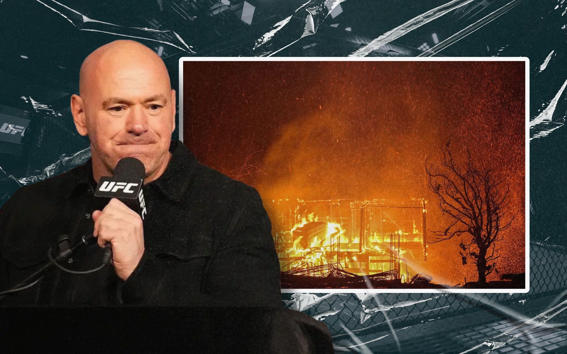 Dana White offers his help amidst horrific L.A fires. [Images courtesy: Getty Images]