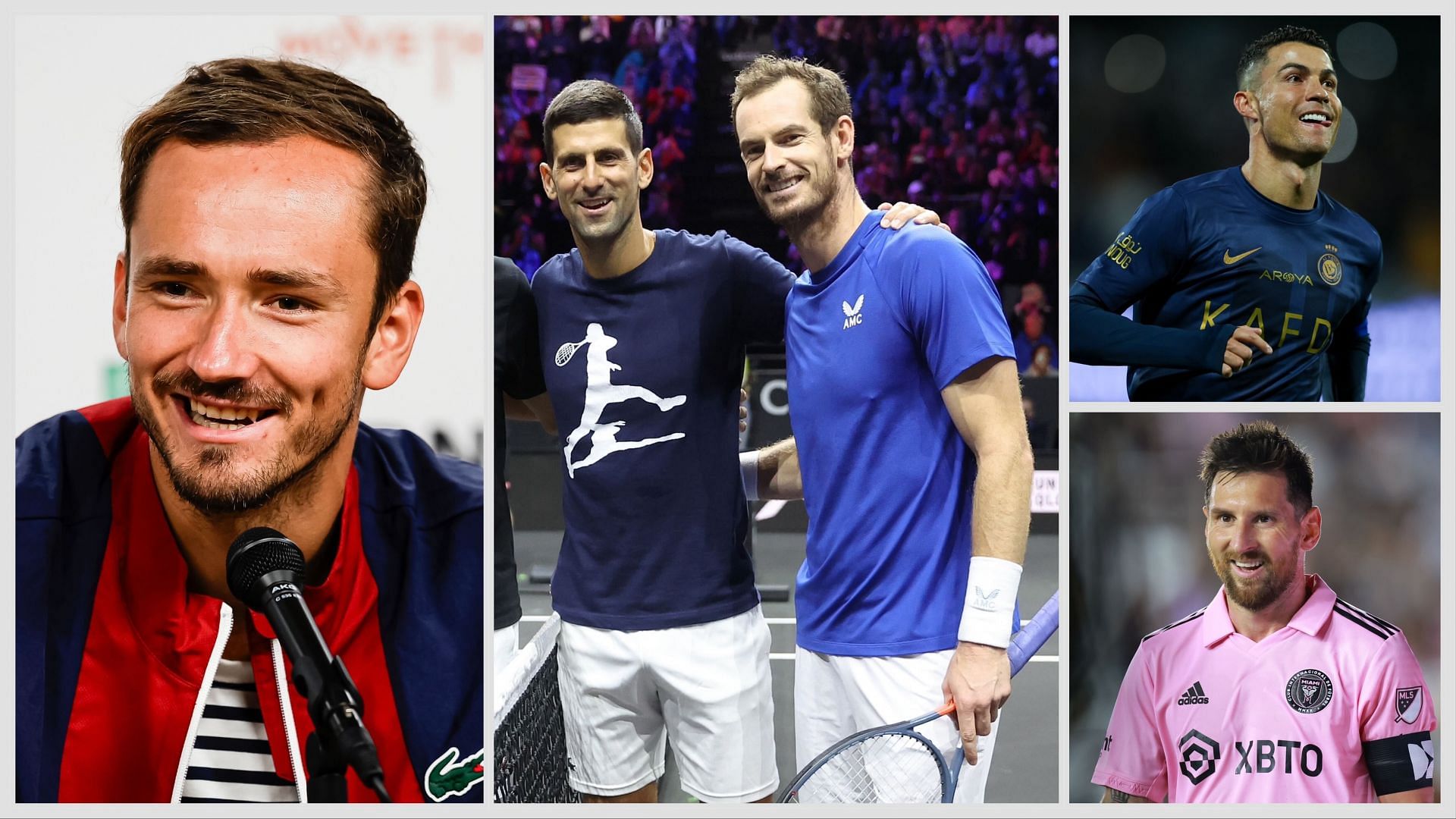 Daniil Medvedev Novak Djokovic Andy Murray