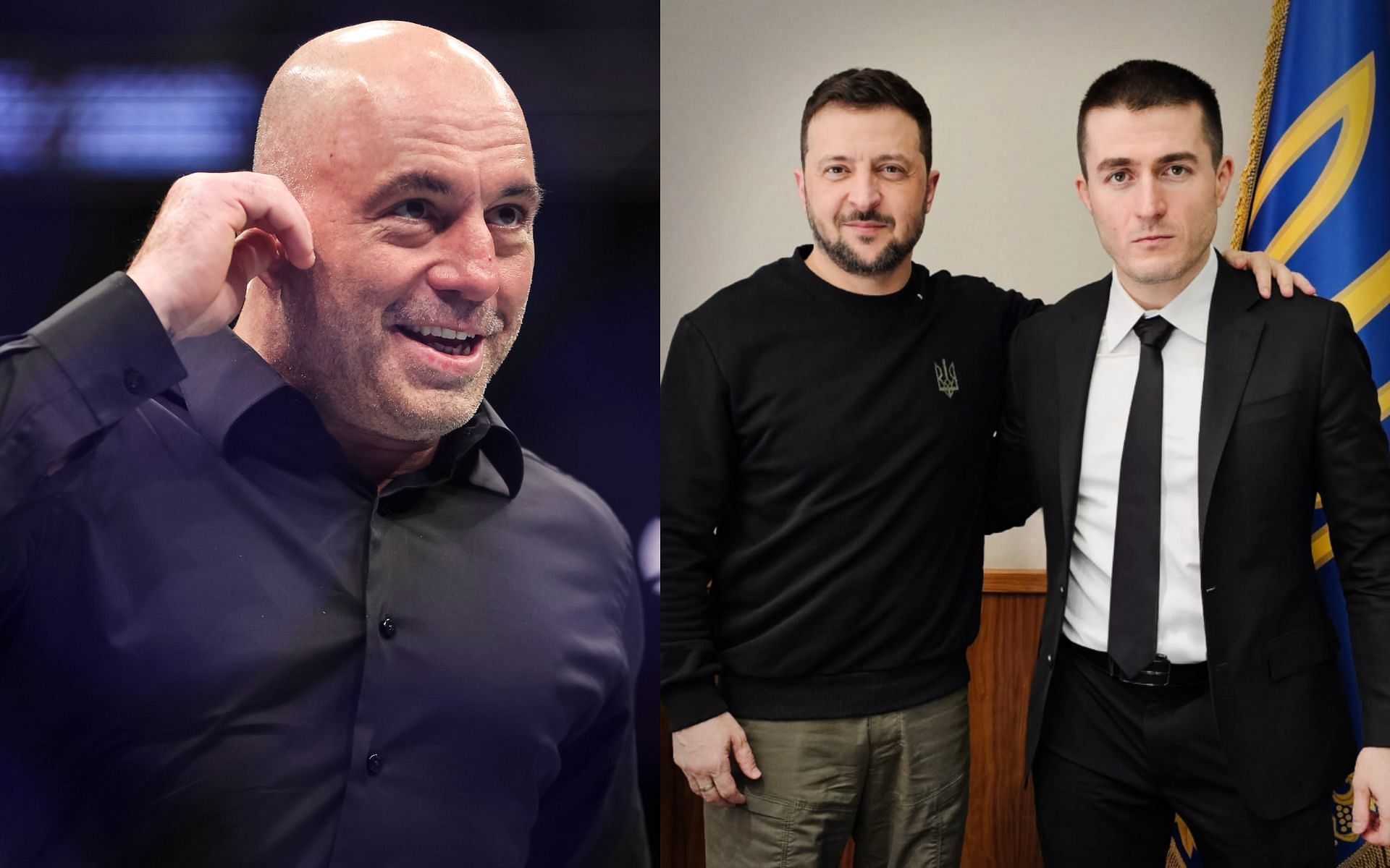 Volodymyr Zelenskyy talks potential BBQ with Joe Rogan [Images courtesy: Getty and @lexfridman on Instagram]