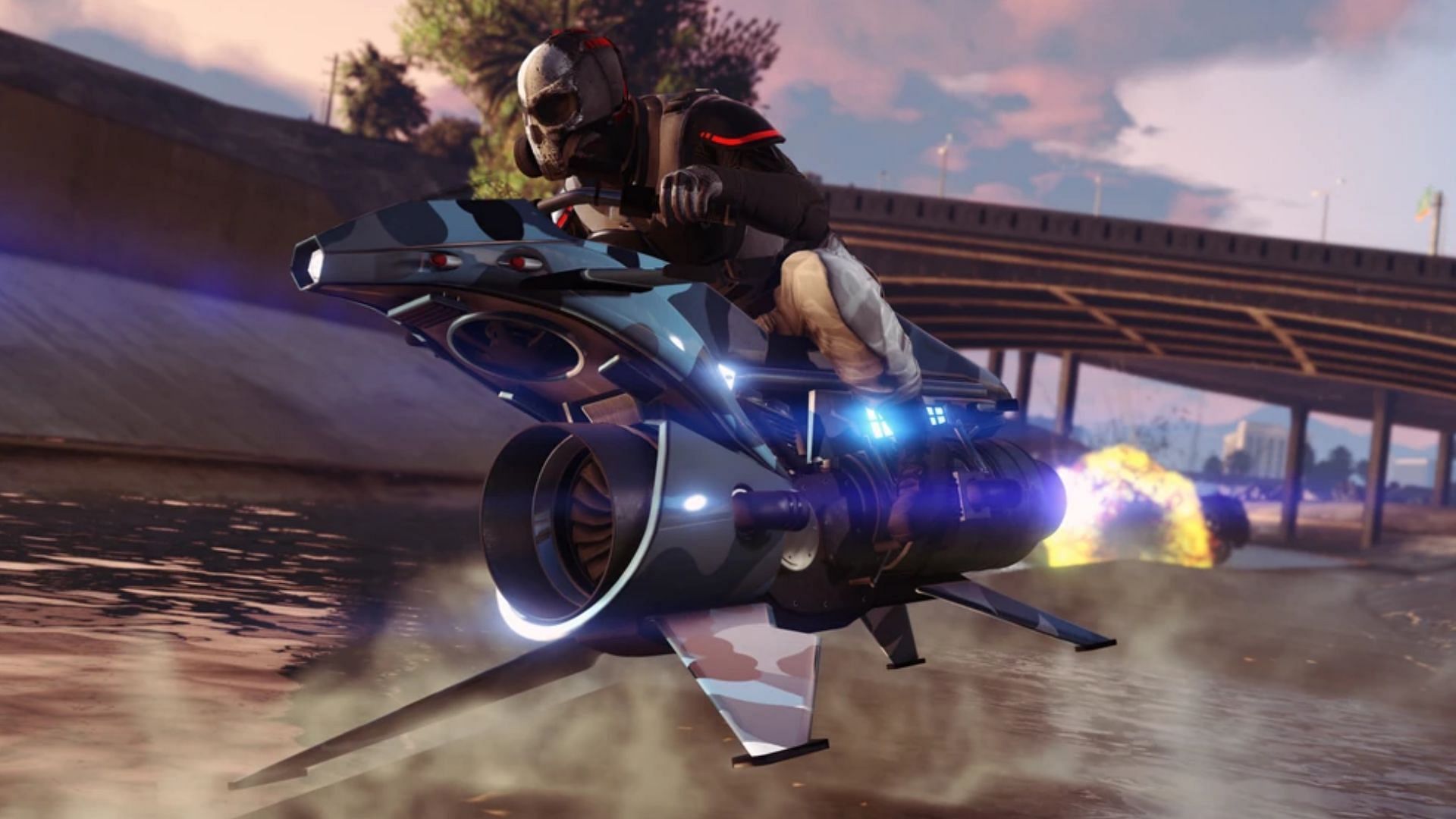 The Pegassi Oppressor Mk II is still a menace in Grand Theft Auto Online (Image via Rockstar Games)