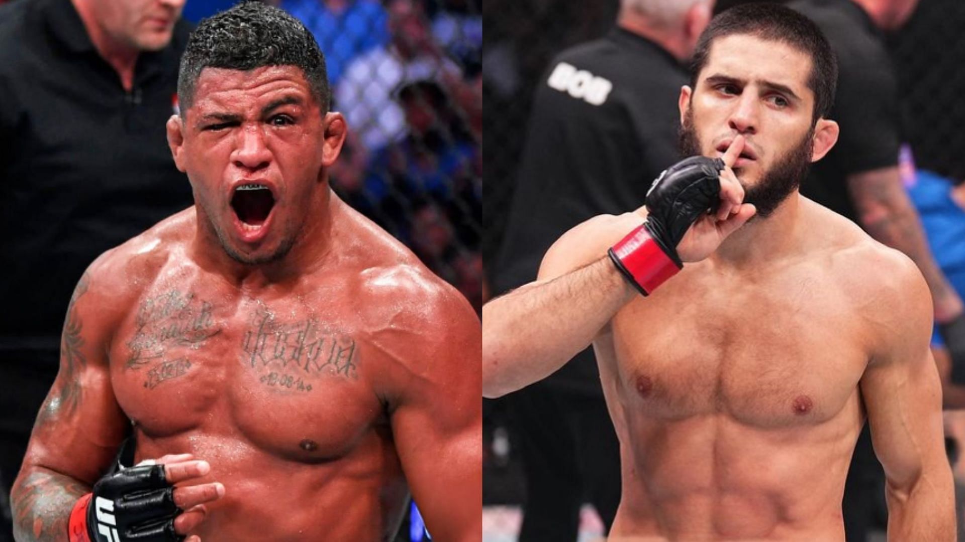 Gilbert Burns (left) bets against Islam Makhachev (right) at UFC 311 [Images courtesy of @gilbert_burns &amp; @islam_makhachev on Instagram]