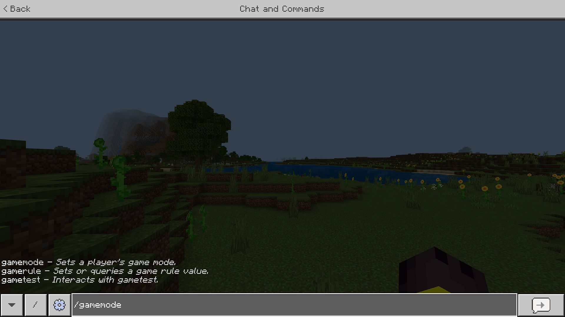 You can use cheats by typing commands and from the cheats tab in settings (Image via Mojang Studios)