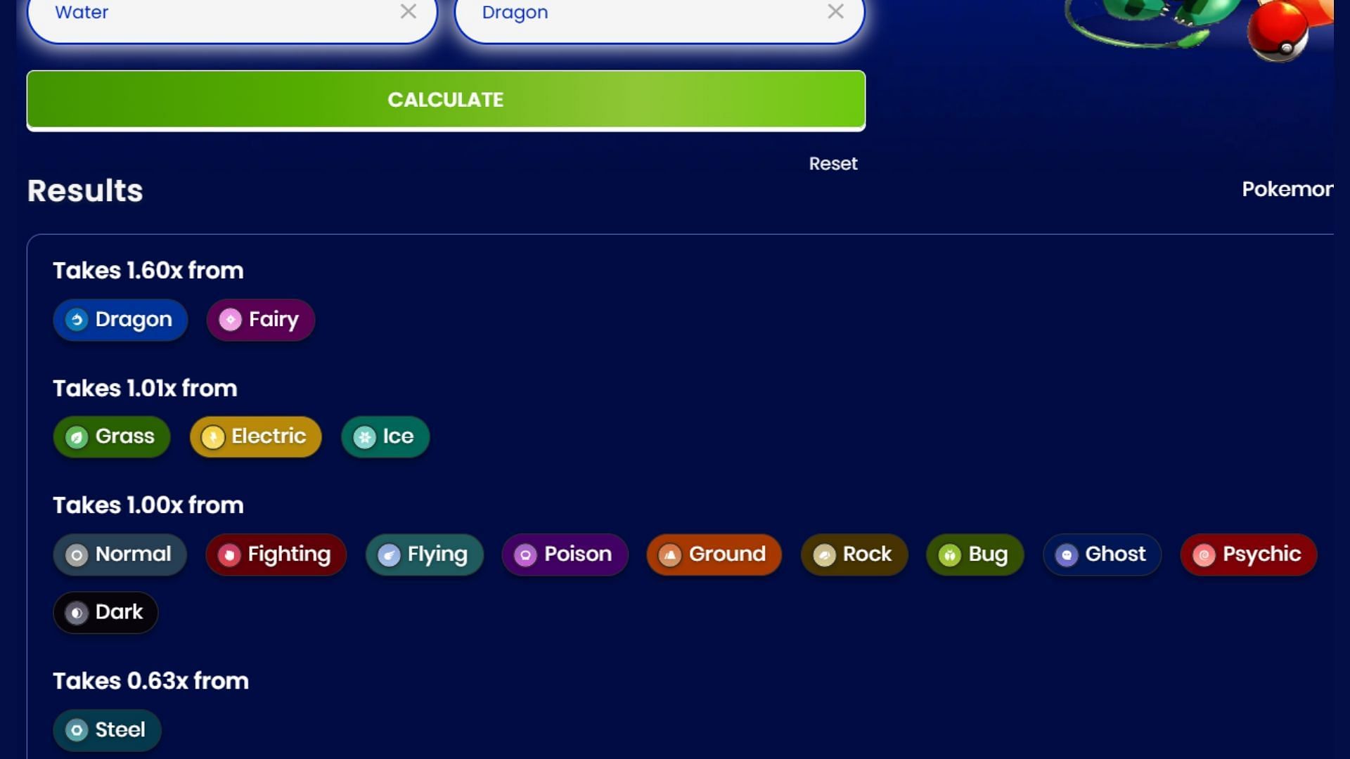 Palkia&#039;s type matchups. (Image via Sportskeeda)