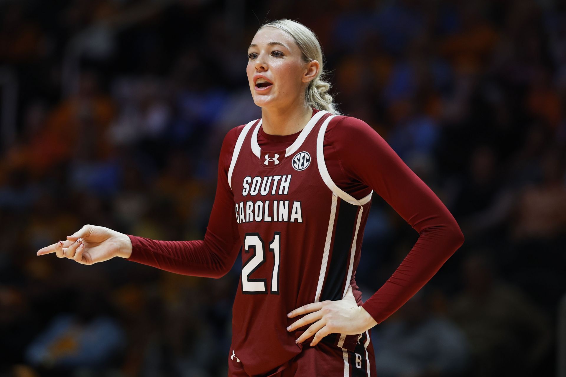 Chloe Kitts: South Carolina star Chloe Kitts drops 2-word reaction for BF Collin Murray Boyles' highlight edit