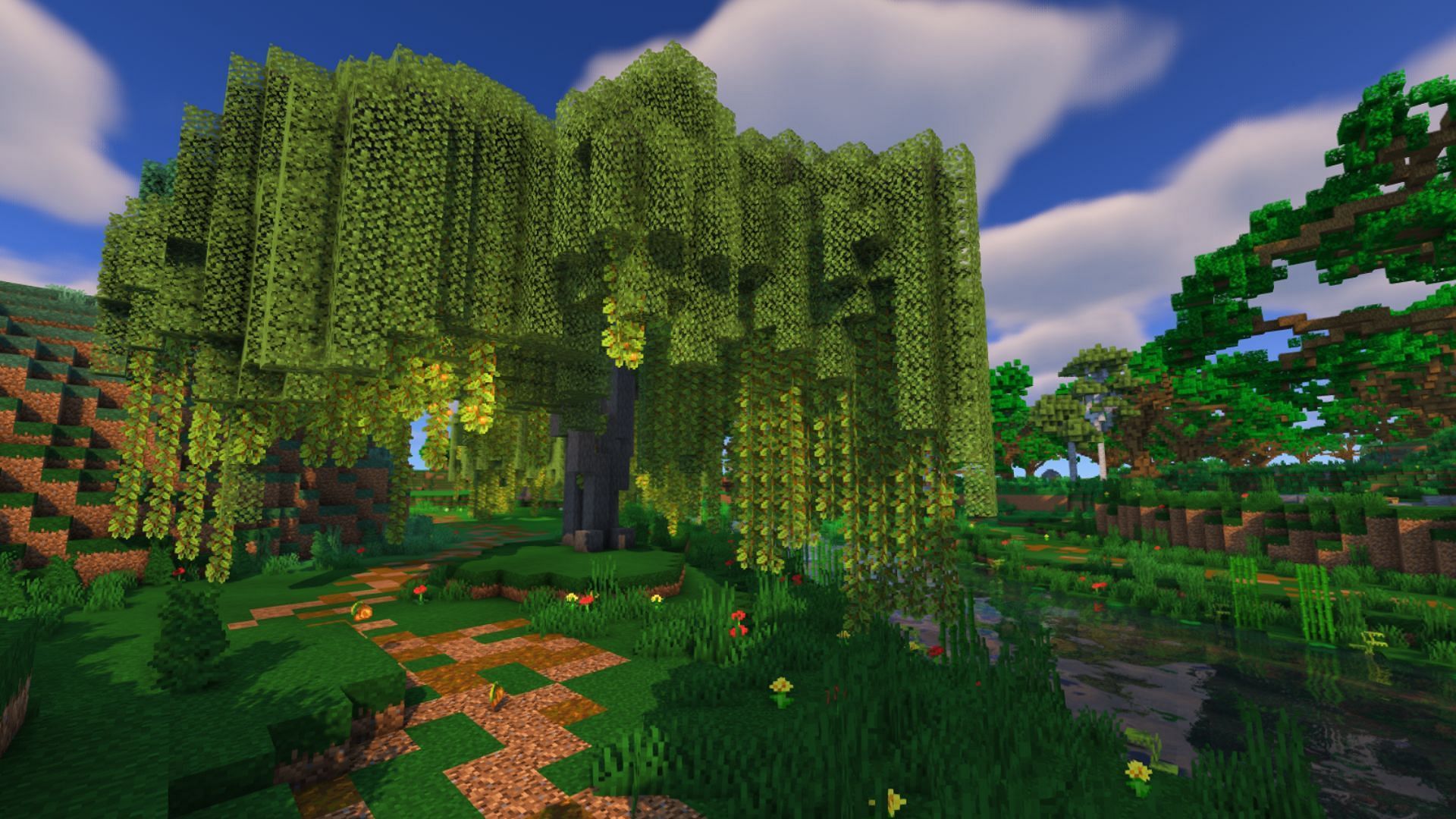 Minecraft willow tree concept