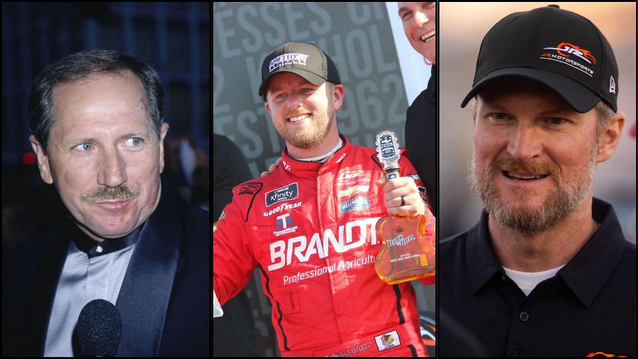 Dalw Earnhardt Sr., Justin Allgaier, Dale Earnhardt Jr.