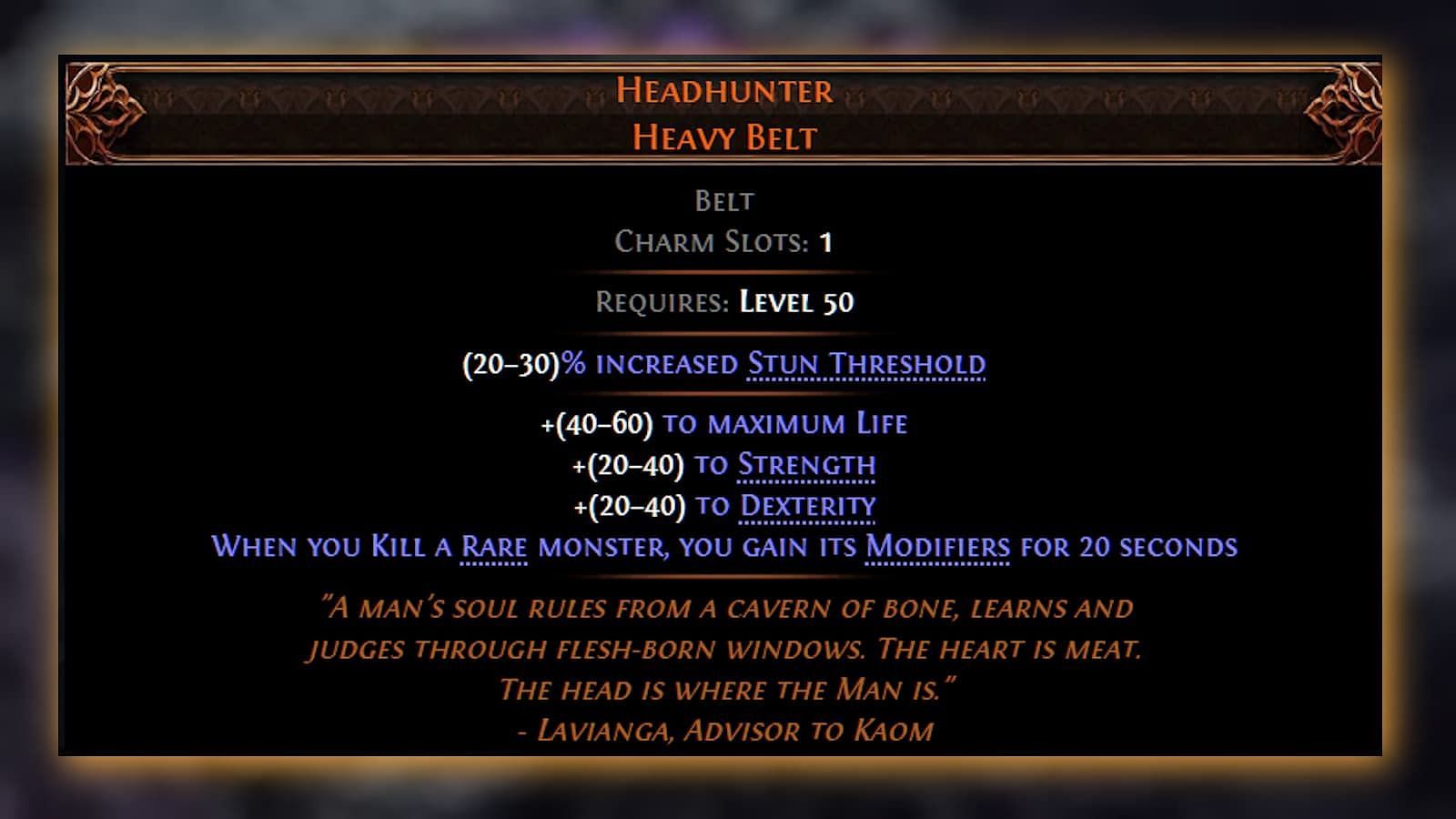 Here&#039;s what Headhunter can grant you (Image via GGG)