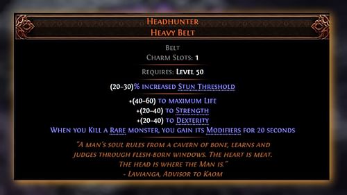 Here's what Headhunter can grant you (Image via GGG)