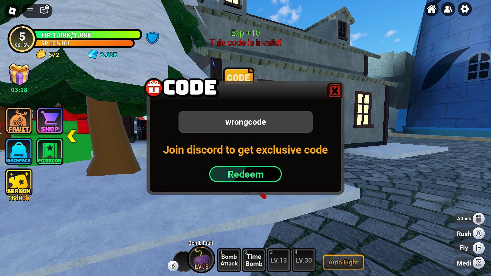 Avoid typos while redeeming codes (Image via Roblox)