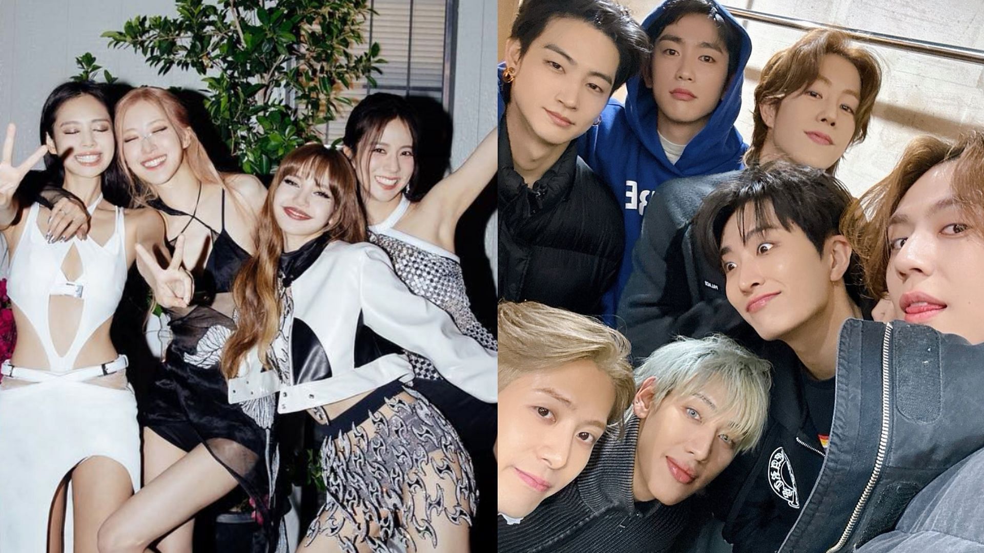 BLACKPINK and GOT7 (Image via Instagram/@blackpinkofficial, @got7_isourname)