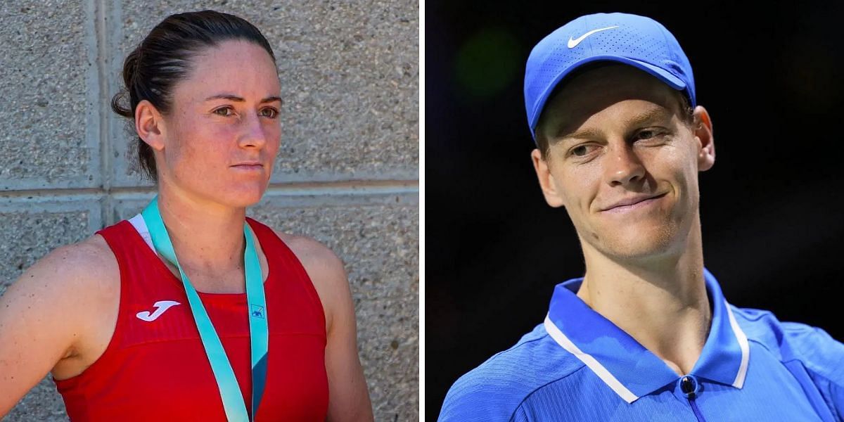 Tamara Zidansek (L) and Jannik Sinner | Images: Getty