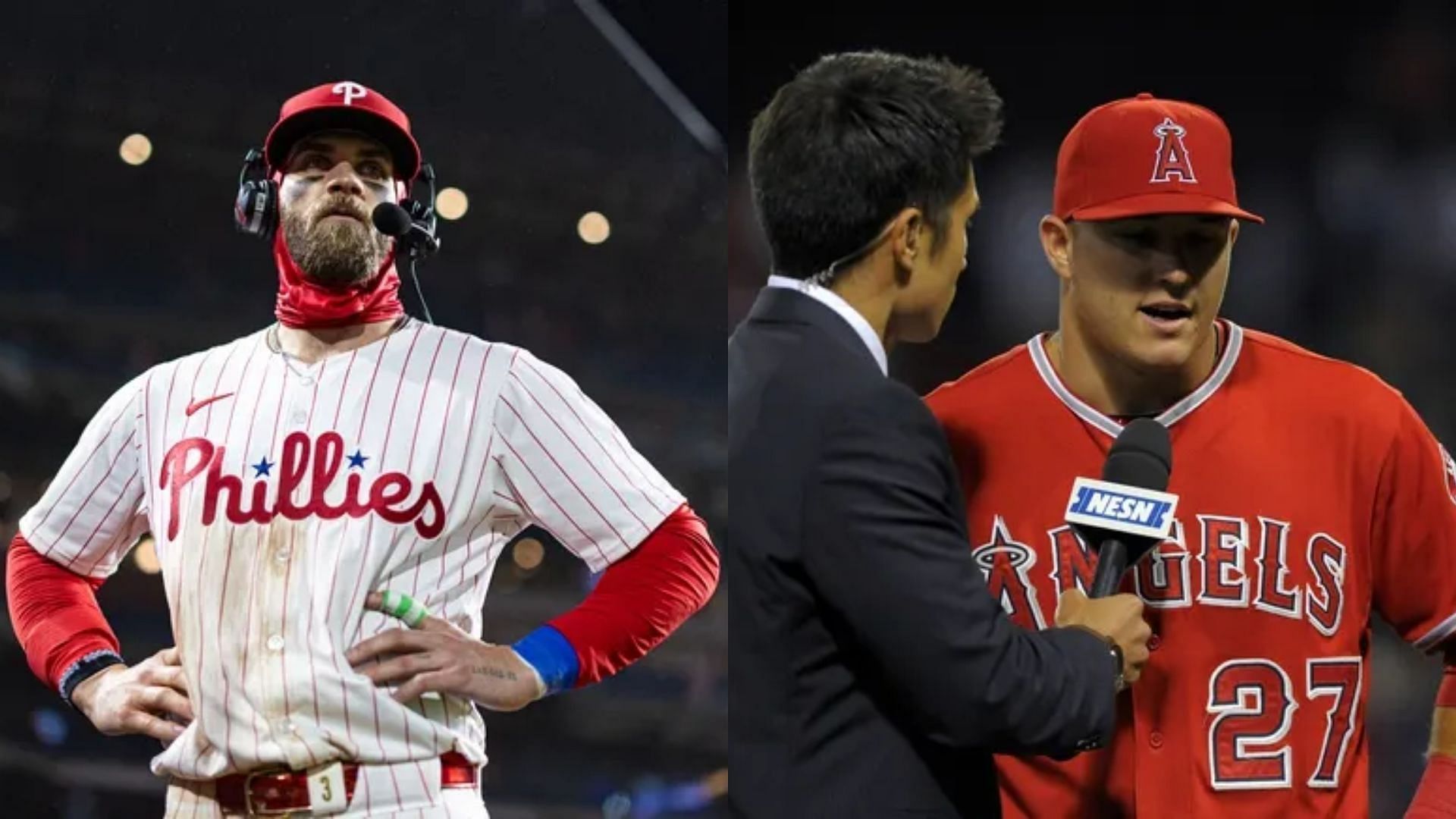 Philadelphia Phillies Star Bryce Harper &amp; Los Angeles Angels Star Mike Trout