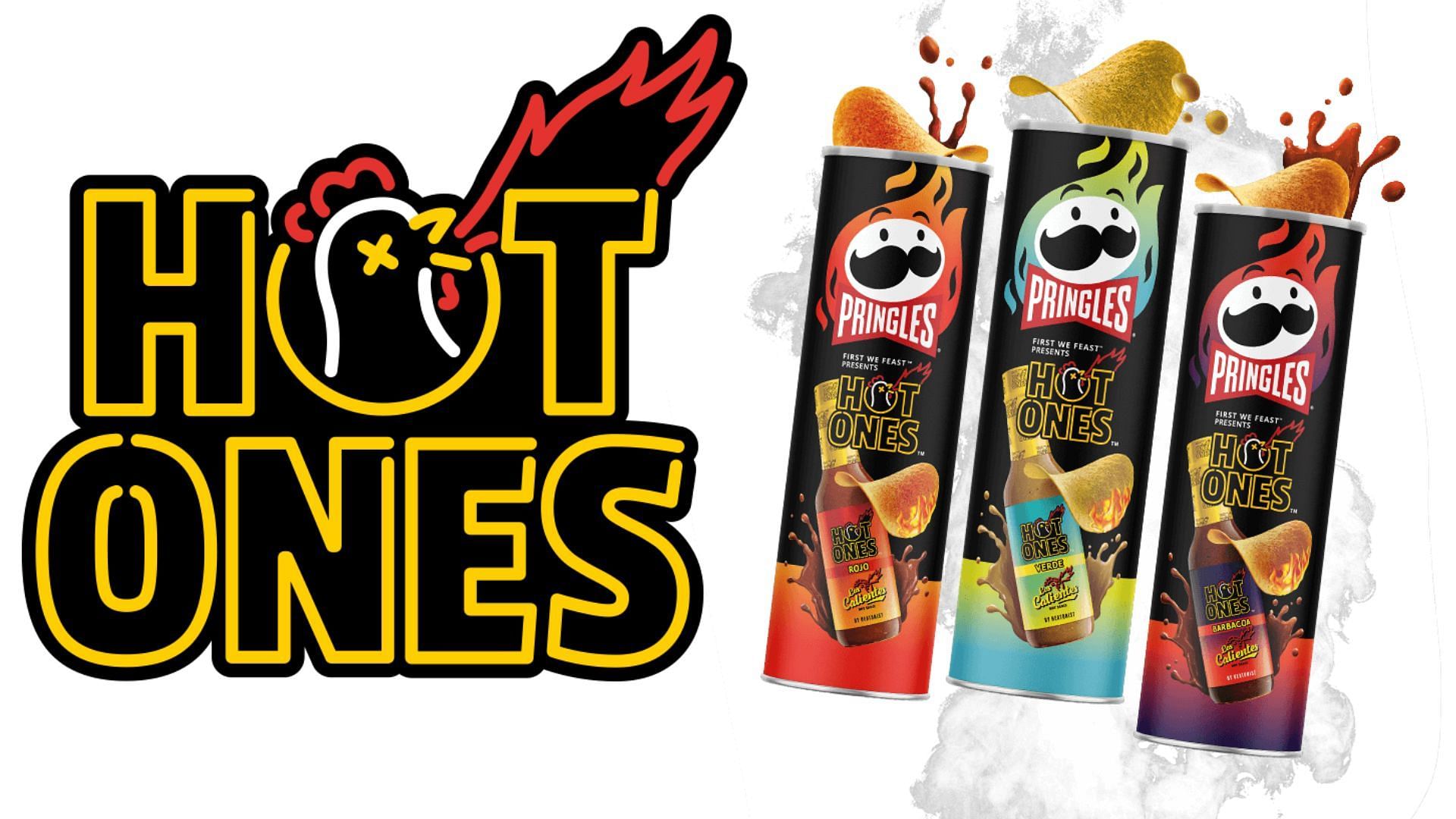 Pringles&#039; x Hot Ones lineup (Image via Pringles)