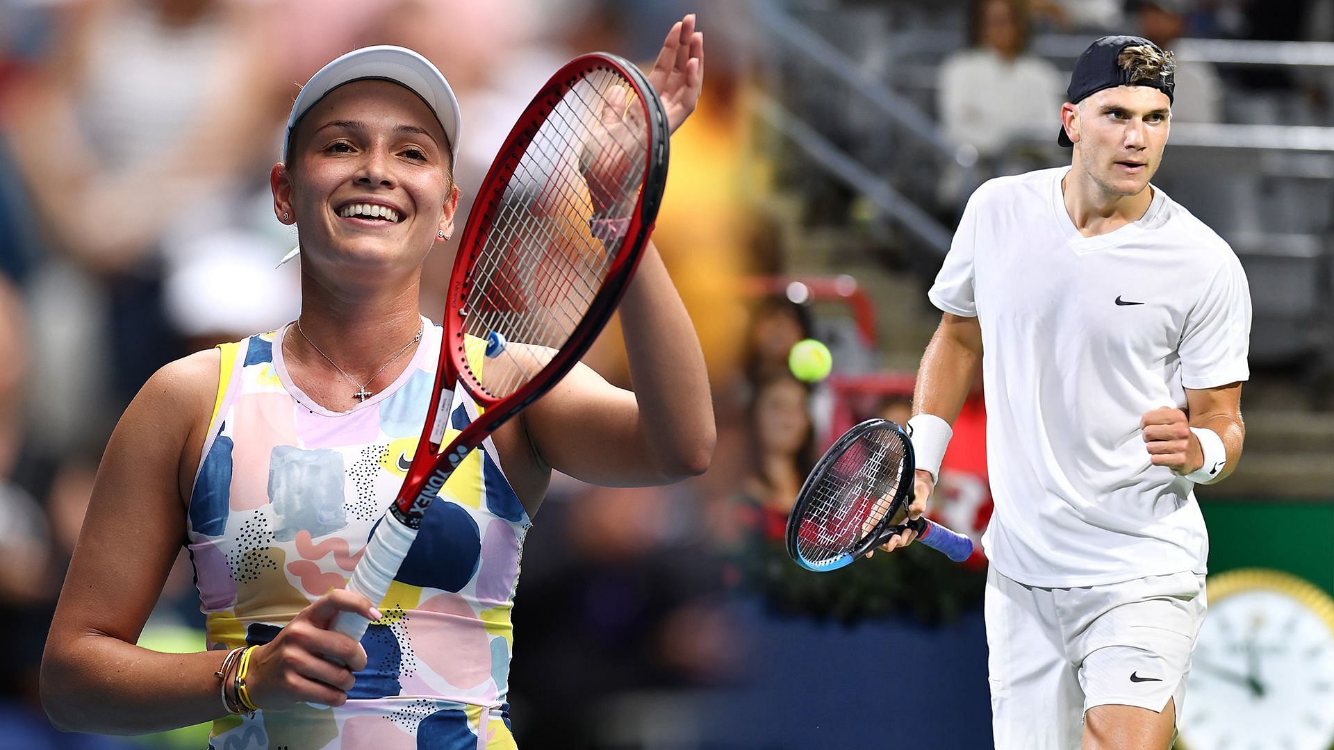 Donna Vekic(left) and Jack Draper (right). Images: Getty