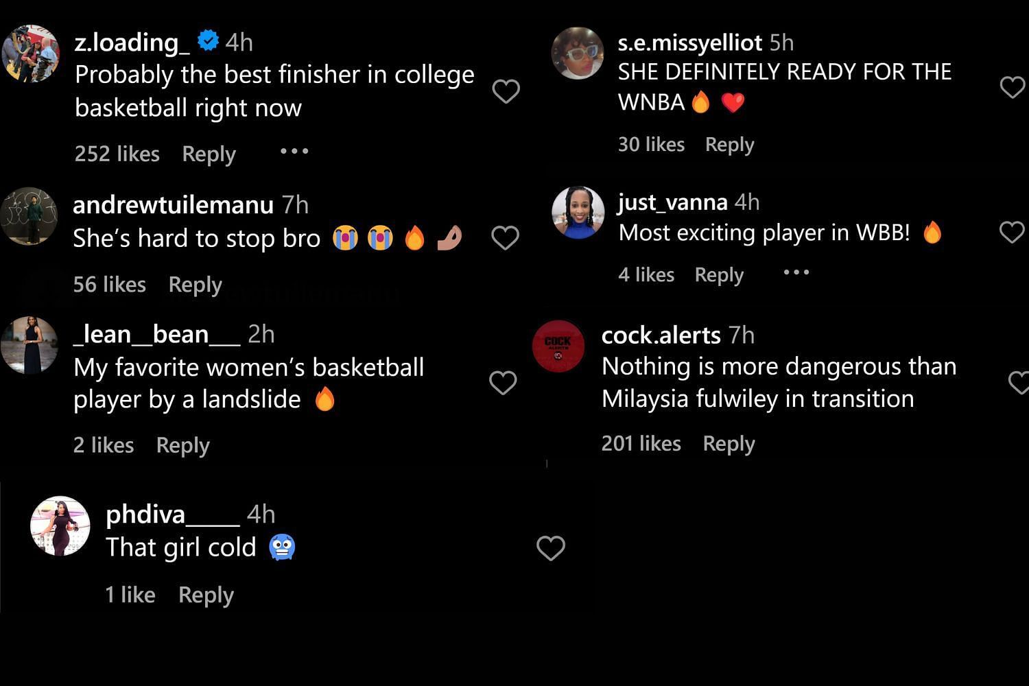 Fans commented on Instagram (@marchmadnesswbb/IG)